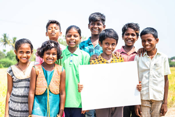 Children studying